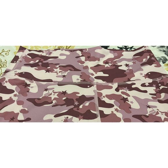 FABLETICS POWER HOLD FULL LENGTH YOGA LEGGINGS, WOMENS, S, PINK PURPLE WHITE - Picture 2 of 10